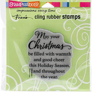 STAMPENDOUS Good Cheer Cling Rubber Stamp