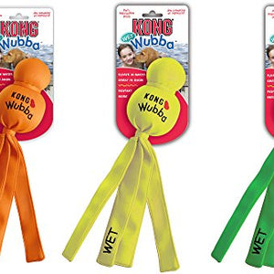 Kong Wubba Wet X-Large (41Cm) Green/Orange/Yellow (Random Pick) | Gorpets