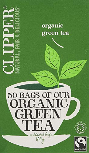Clipper Ft Organic Green Tea 50bag x 2 (Pack of 2)