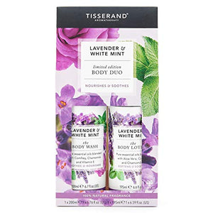 Lavender and White Mint Body Duo Set