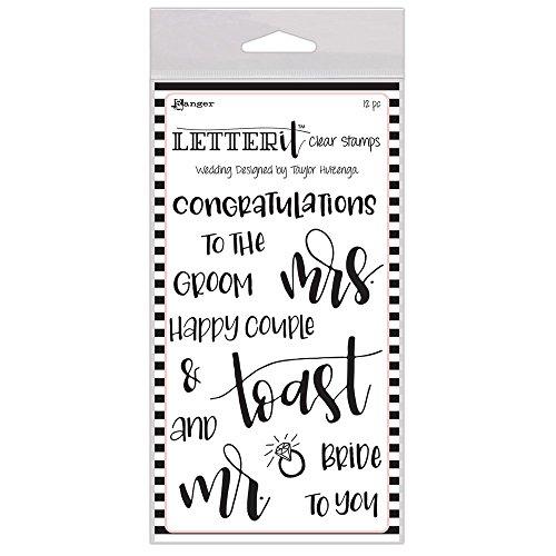 Ranger Wedding Letter It Clear Stamp Set 4"X6"