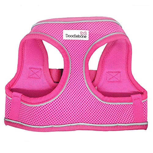 Snappy Mesh Harness Neon Pink X-Large| Doodlebone