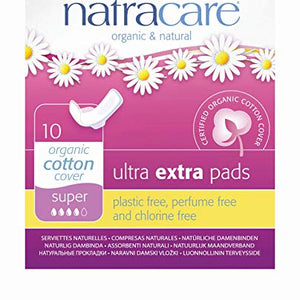Natracare Ultra Extra Pads Super with Wings -