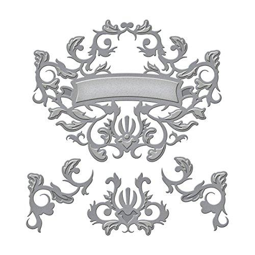 Spellbinders S5-291 Shapeabilities Rebel Tag & Elements Rebel Rose Etched/Wafer Thin Dies