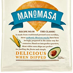 Manomasa Cantina White Corn Chips 160g, Pack of 12