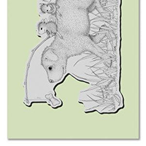 STAMPENDOUS HMCR117 House Mouse Cling Stamp, Dog Ride