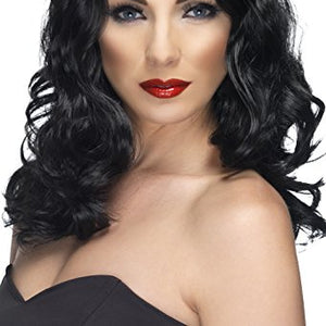 Smiffys Glamorous Long and Wavy Wig - Black