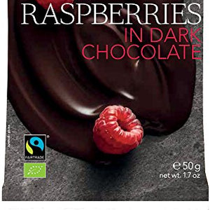 Landgarten - Raspberries In Dark Chocolate - 50g