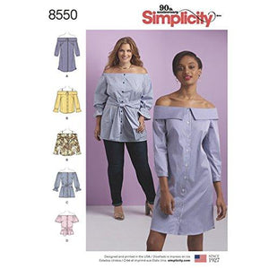 Simplicity Pattern 8550 Misses' Dress, Tunic and Top size 10-18