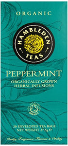 HAMBLEDEN HERBS Organic Peppermint Tea Bags 27.5g (PACK OF 6)