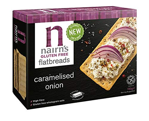 Nairns Gluten Free Caramelised Onion Flatbreads 150g (Pack of 6)