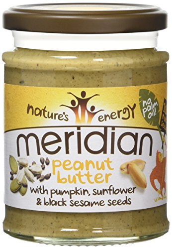 MERIDIAN FOODS - No GM Soya Peanut Butter With Seeds 280g (PACK OF 6)