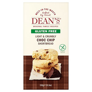 Dean's Gluten Free Choc Chip Shortbread, 150 g