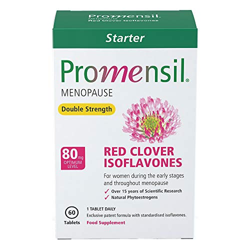 Promensil Menopause | Double Strength Starter | Red Clover | Isoflavones | 80mg | 60 Tablets
