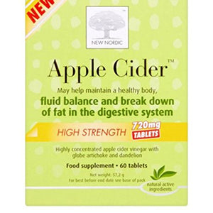 New Nordic Apple Cider High Strength 60 tablets (Case of 6)