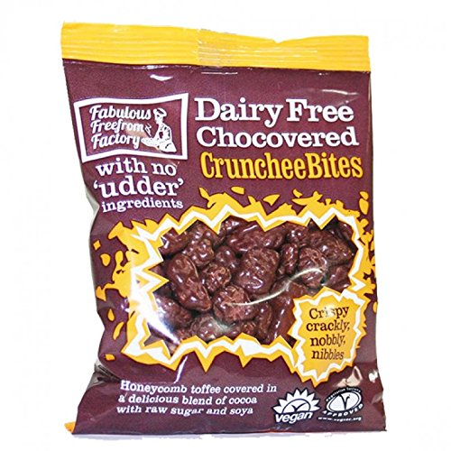 Fabulous Free Factory Dairy Free Chocolate Covered Crunchee Bites 65g (Pack of 12)