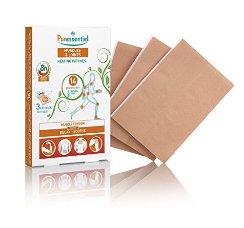 Puressentiel Muscles & Joints Heating Patches (3 Patches) - Soothe muscular tensions & sensitive joints - 8H warmth feeling - 100% natural origin - Pure essential oils - Wintergreen - Cuttable patches