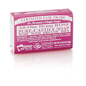 Dr Bronner Org Rose Soap Bar 140g X 3 (Pack of 3)