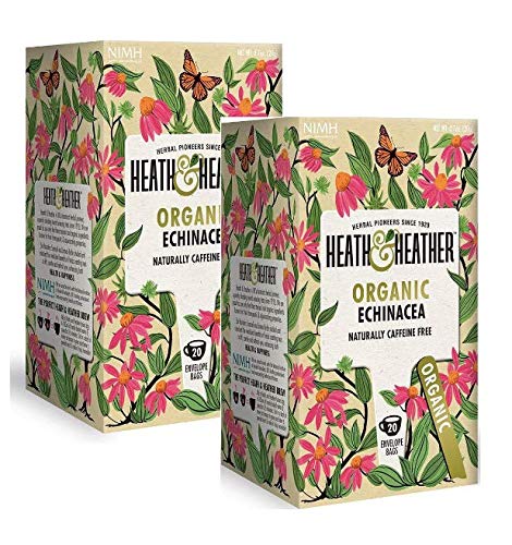 Heath & Heather Organic Echinacea Tea - R 20bags (2 pack)