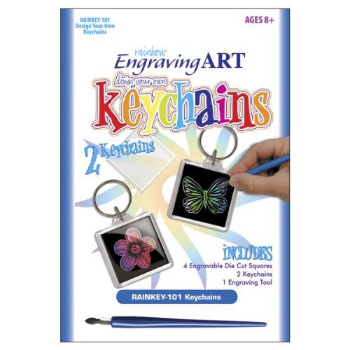 Royal & Langnickel Rainbow Engraving Art Keychain