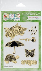 Photoplay Paper Spring In My Garden Etched Die Set