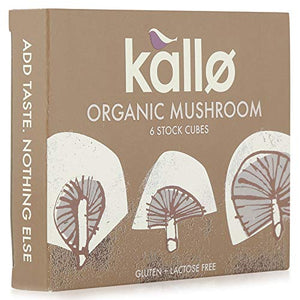 Kallo Mushroom Stock Cubes 66g