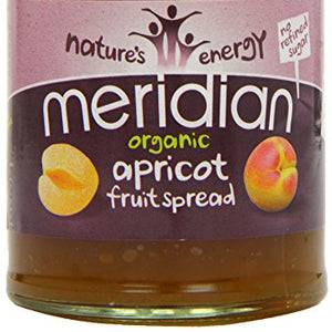 Meridian Organic Apricot Fruit Spread 284 g (Pack of 6)
