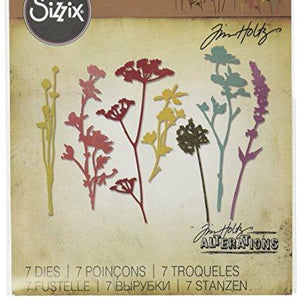 Sizzix 661190 Wildflowers Thinlits Die Set by Tim Holtz (7/Pack)