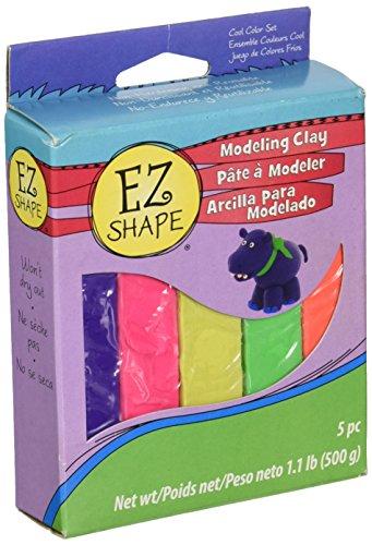 Sculpey NDC53 EZ Shape Clay 5 Piece, Bright Color Set