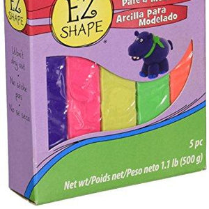 Sculpey NDC53 EZ Shape Clay 5 Piece, Bright Color Set