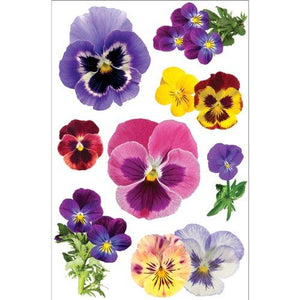 Paper House Productions STDM-0120 3D Sticker 4.5" x 7" Sheet, Pansy
