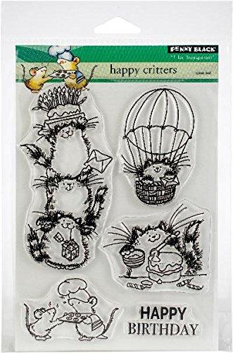 Penny Black Happy Critters Clear Unmounted Rubber Stamp Set (30-479)