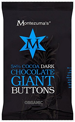 Montezuma's Organic Dark Chocolate Buttons 180 g (Pack of 5)