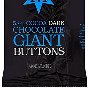 Montezuma's Organic Dark Chocolate Buttons 180 g (Pack of 5)
