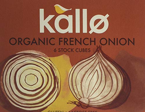 Kallo Organic French Onion Stock Cubes, 6 x 66g (Pack of 15)