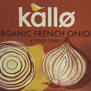 Kallo Organic French Onion Stock Cubes, 6 x 66g (Pack of 15)