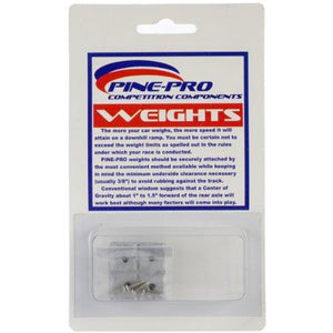 Pinepro Derby Weights, 2-Ounce, Square, 8-Pack