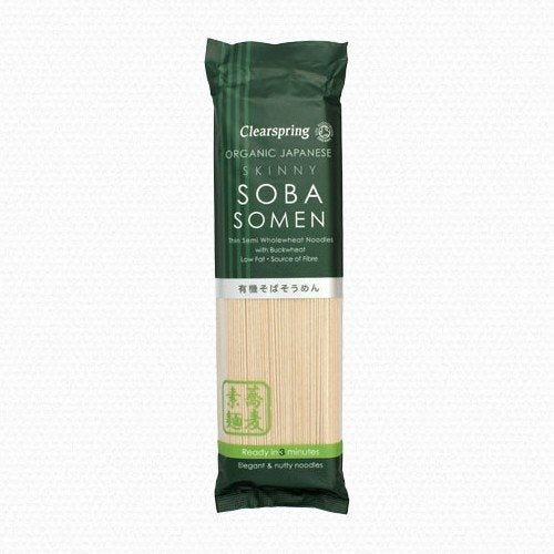 Clearspring OG skinny soba somen noodles 200g X 5 (Pack of 5)