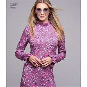 Simplicity Creative Patterns US8256H5 8256 Simplicity Pattern 8256 Misses' Vintage 1970'S Dresses, Size: H5 (6-8-10-12-14),,