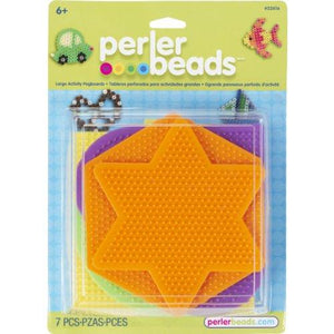 Perler 441736   Fun Fusion Pegboards 5-Pack-Assorted Colors