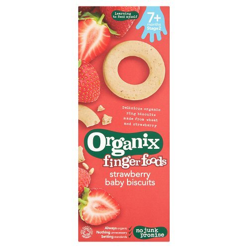 Organix Fingerfoods Organic Strawberry Baby Biscuits, 54g
