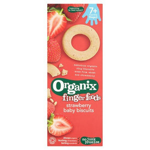 Organix Fingerfoods Organic Strawberry Baby Biscuits, 54g