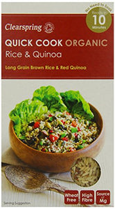 Clearspring Quick Cook Organic Rice & Quin 250g box