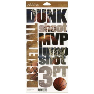 Snapshot Sticker 6"X12"-Basketball