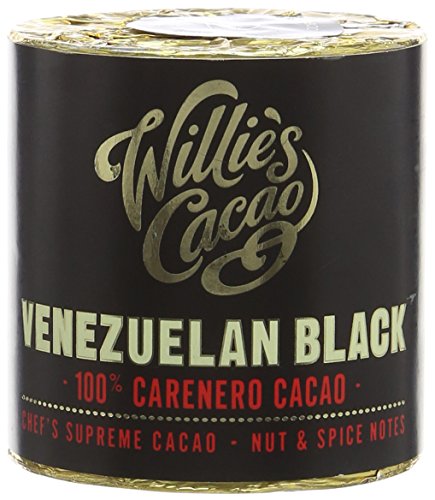 Willie's Cacao Venezuelan Black Carenero 100% Cacao Nut and Spice Notes 180 g (Pack of 2)