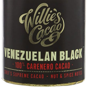 Willie's Cacao Venezuelan Black Carenero 100% Cacao Nut and Spice Notes 180 g (Pack of 2)