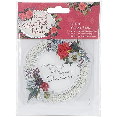 Papermania Pocket Full Of Posies Clear Stamps 4"X4"-Doily