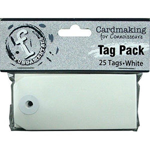 Ruby Rock-It Fundamentals Rectangle Tags (25 Pack), Small, White