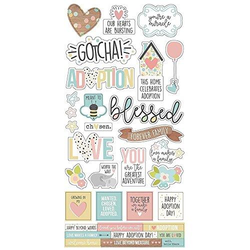 Simple Sets Oh Baby! Adoption Cardstock Stickers 6"X12"