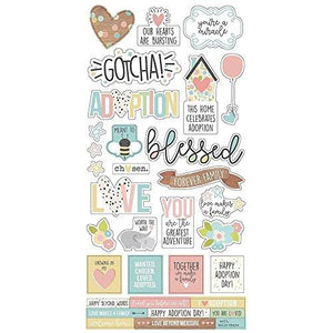 Simple Sets Oh Baby! Adoption Cardstock Stickers 6"X12"